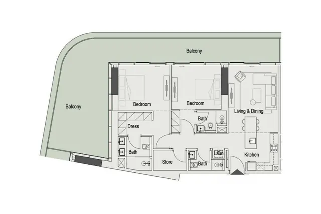 2 bedroom apartment