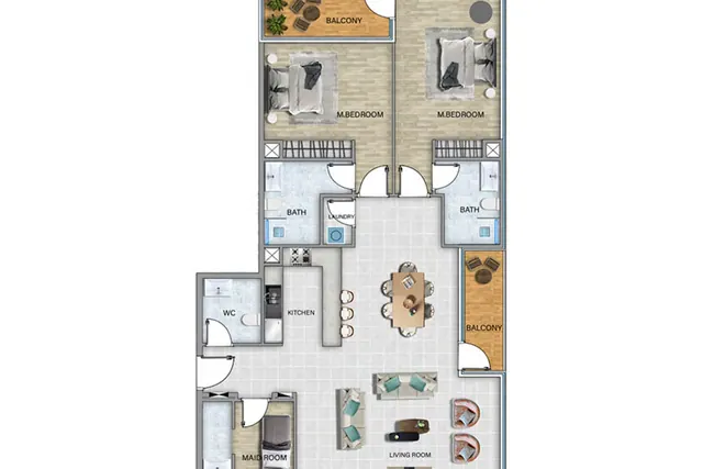2 bedroom apartment