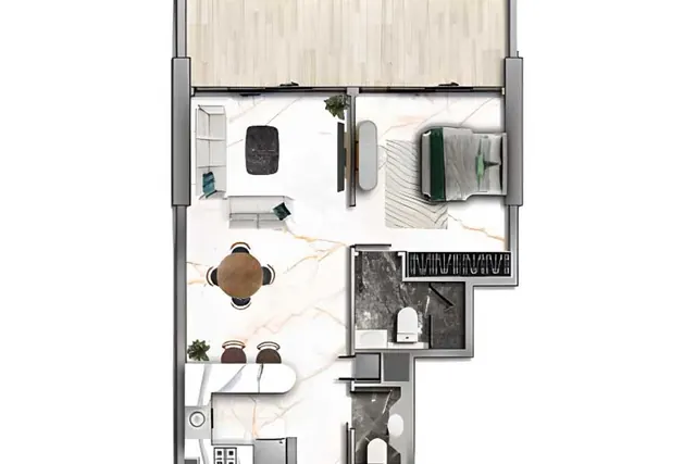 1 bedroom apartment