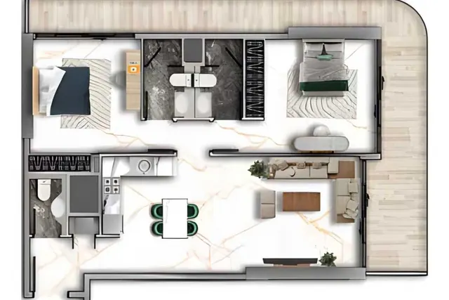 2 bedroom apartment