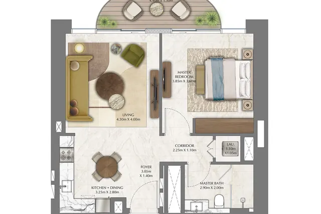 1 Bedroom Apartment