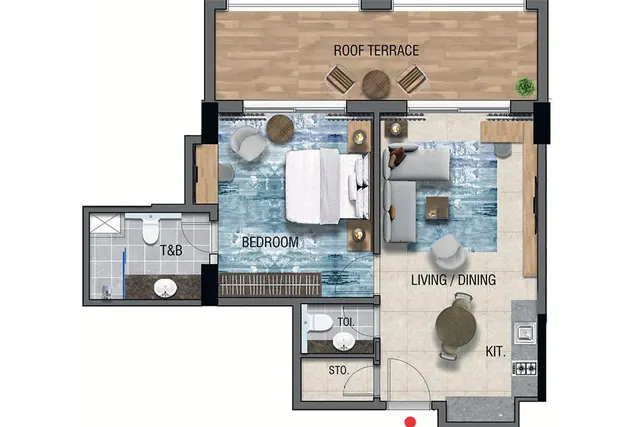 1 bedroom apartment