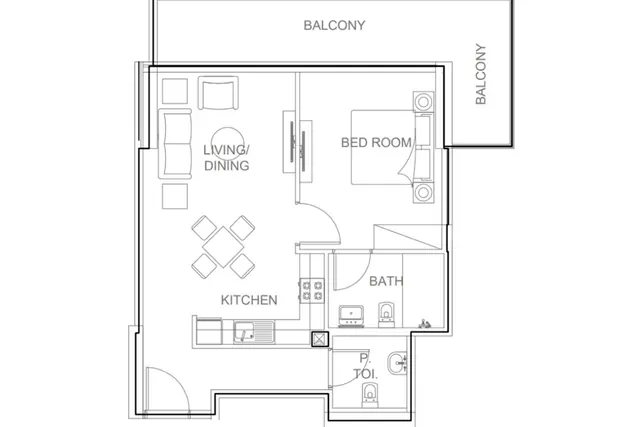 1 bedroom apartment