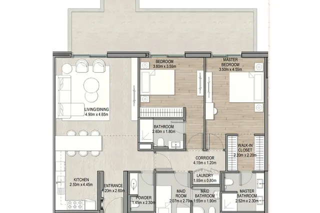 2 bedroom apartment