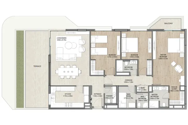 3 bedroom apartment