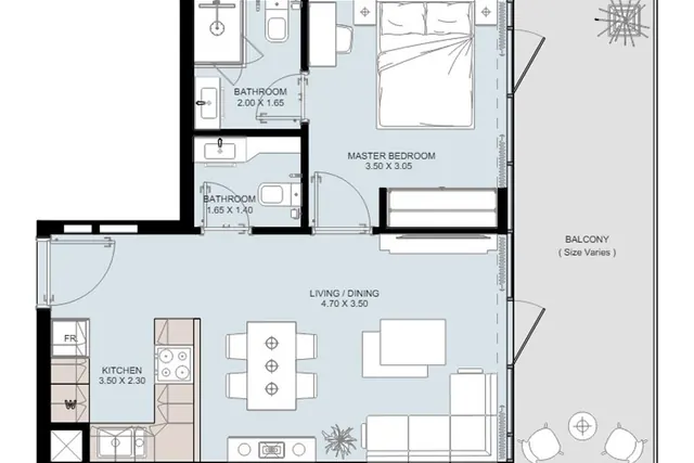 1 bedroom apartment