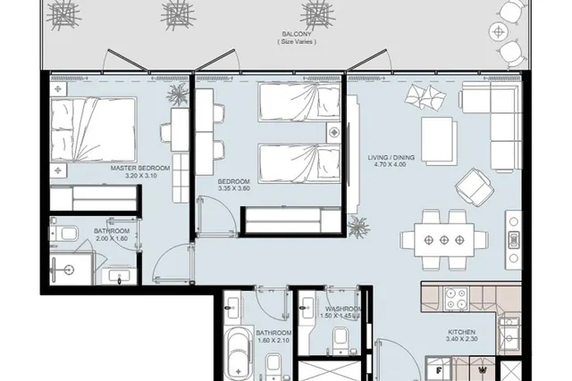 2 bedroom apartment