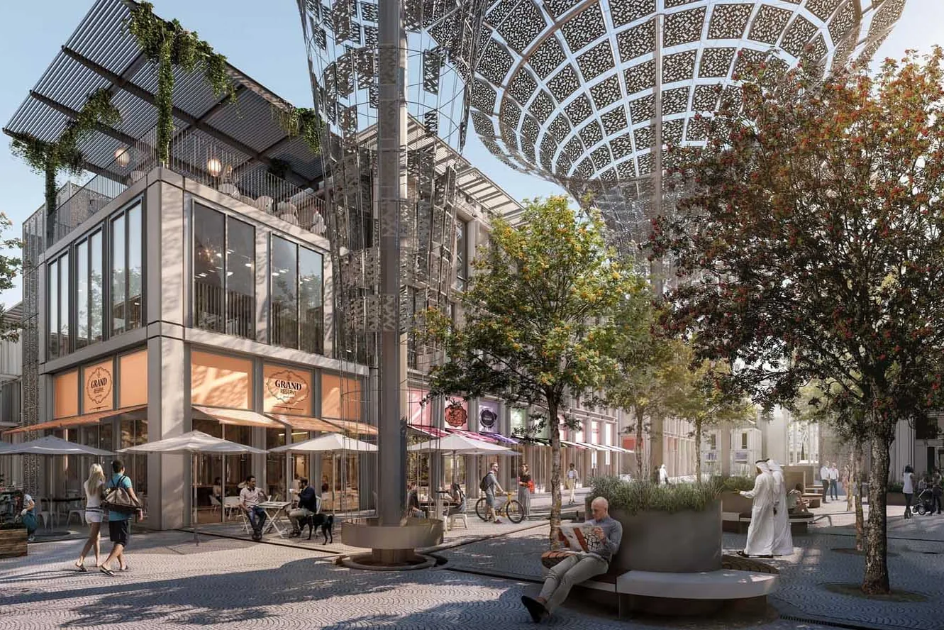 A unique urban oasis with green spaces