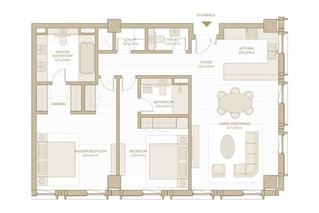 2 bedroom apartment