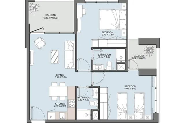 2 bedroom apartment