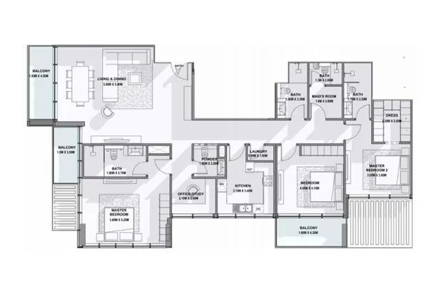 3 bedroom apartment