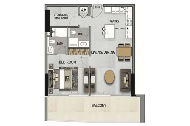 1 bedroom apartment