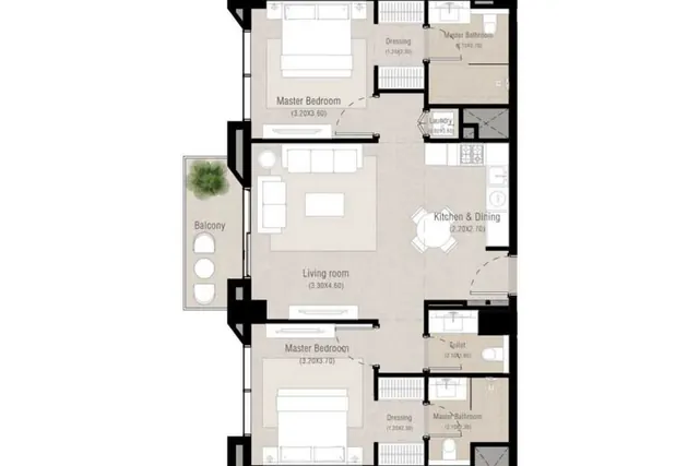 2 bedroom apartment