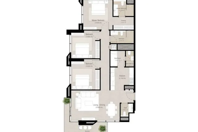 3 bedroom apartment