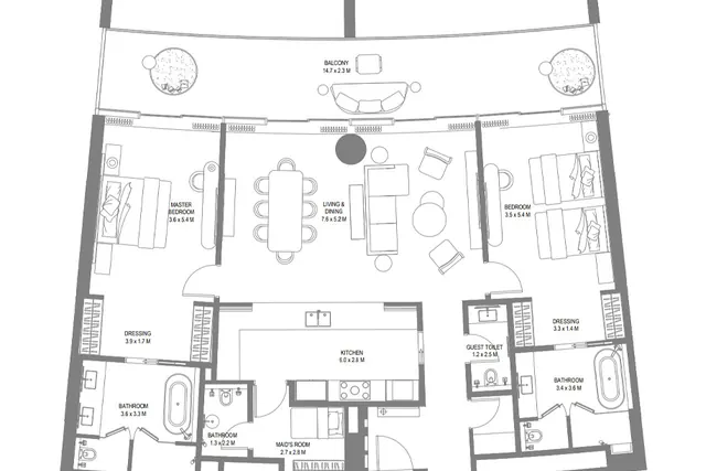 2 bedroom apartment