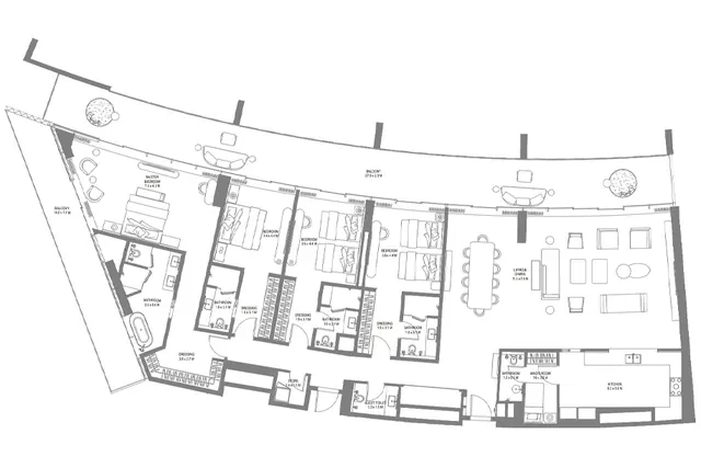4 bedroom apartment