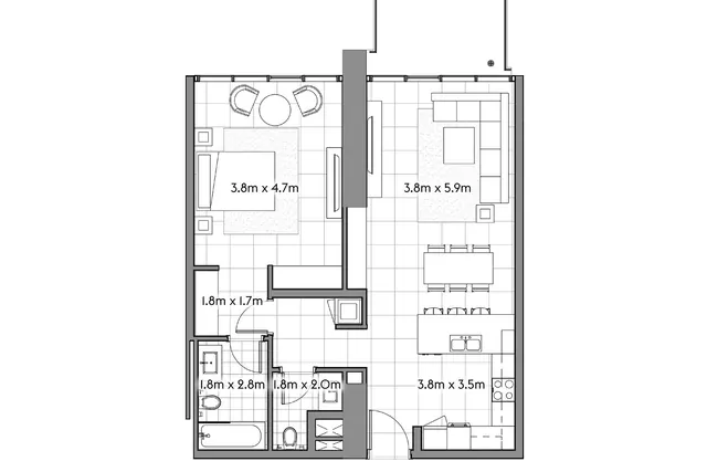 1 bedroom
