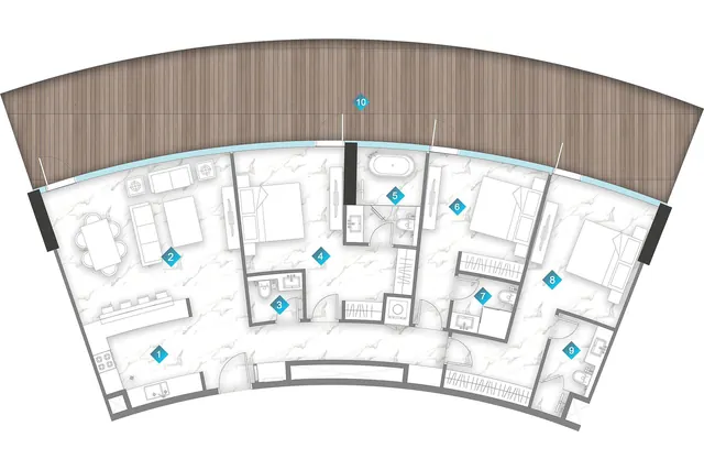 3 bedroom apartment