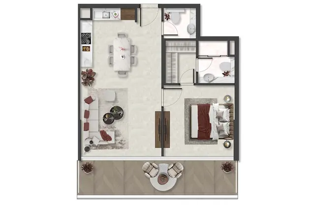 1 bedroom apartment