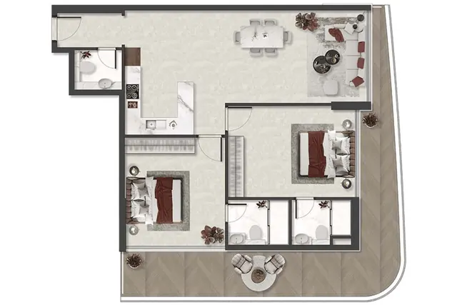 2 bedroom apartment