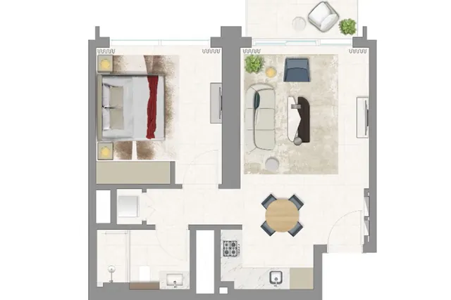 1 bedroom apartment