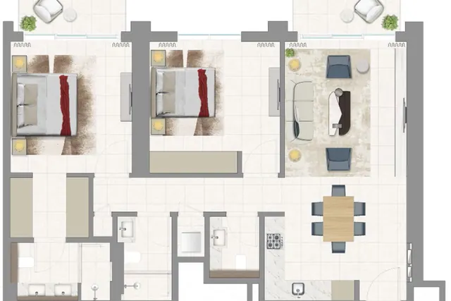 2 bedroom apartment