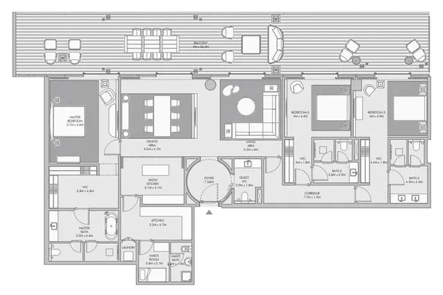 3 bedroom apartment