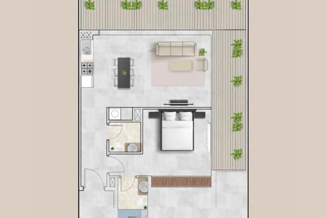 1 bedroom apartment