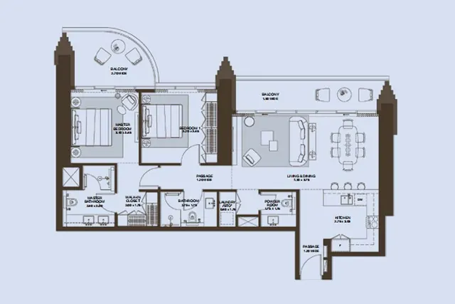 2 bedroom apartment