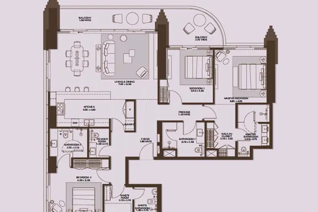 3 bedroom apartment