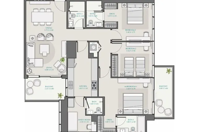 3 bedroom apartment
