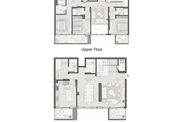 3 bedroom Duplex apartment