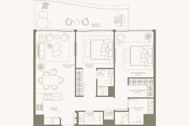 2 bedroom apartment