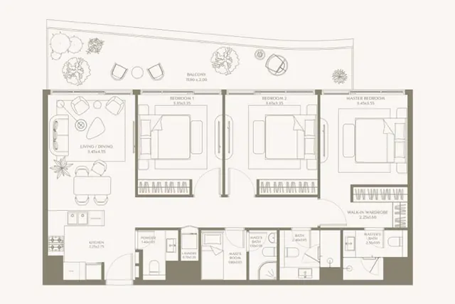 3 bedroom apartment