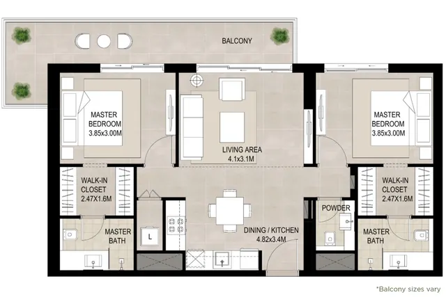 2 bedroom apartment