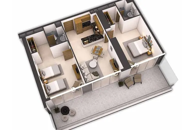 2 bedroom apartment