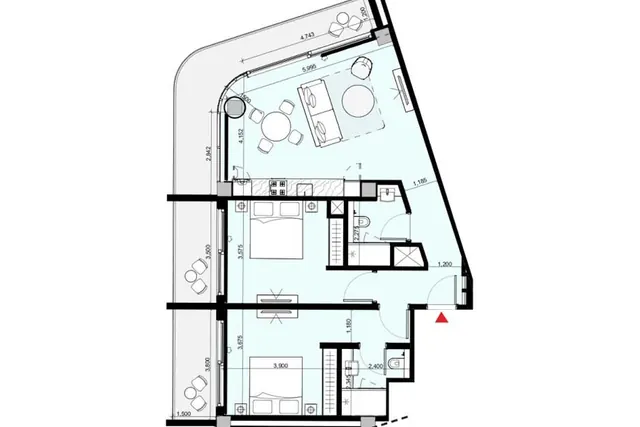 2 bedroom apartment