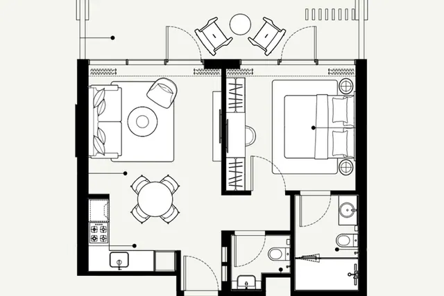1 bedroom apartment