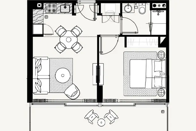 1 bedroom apartment