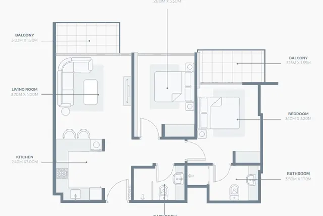 2 bedroom