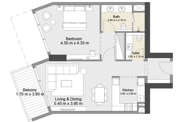 1 bedroom apartment