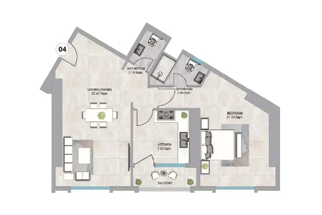 1 bedroom apartment