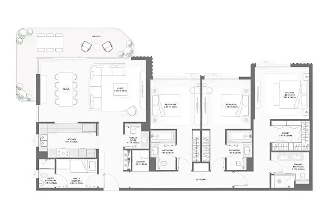 3 bedroom apartment