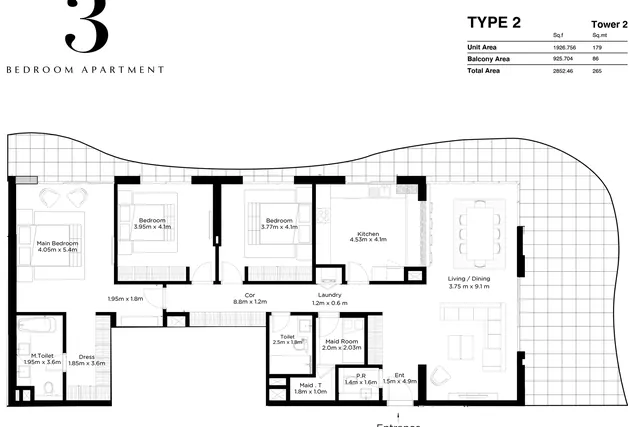 3 bedroom
