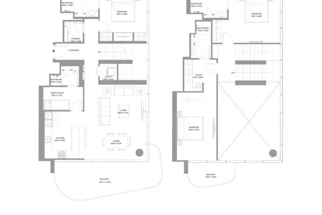 3 bedroom Duplex apartment