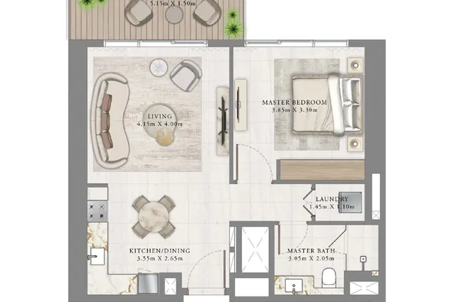 1 bedroom