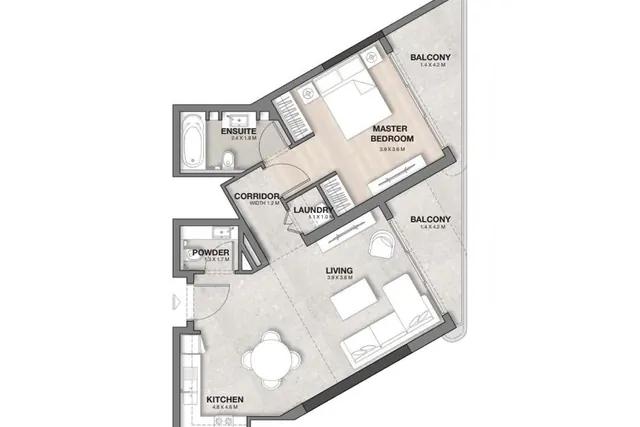 1 bedroom