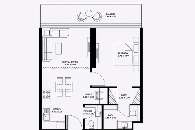 1 bedroom apartment