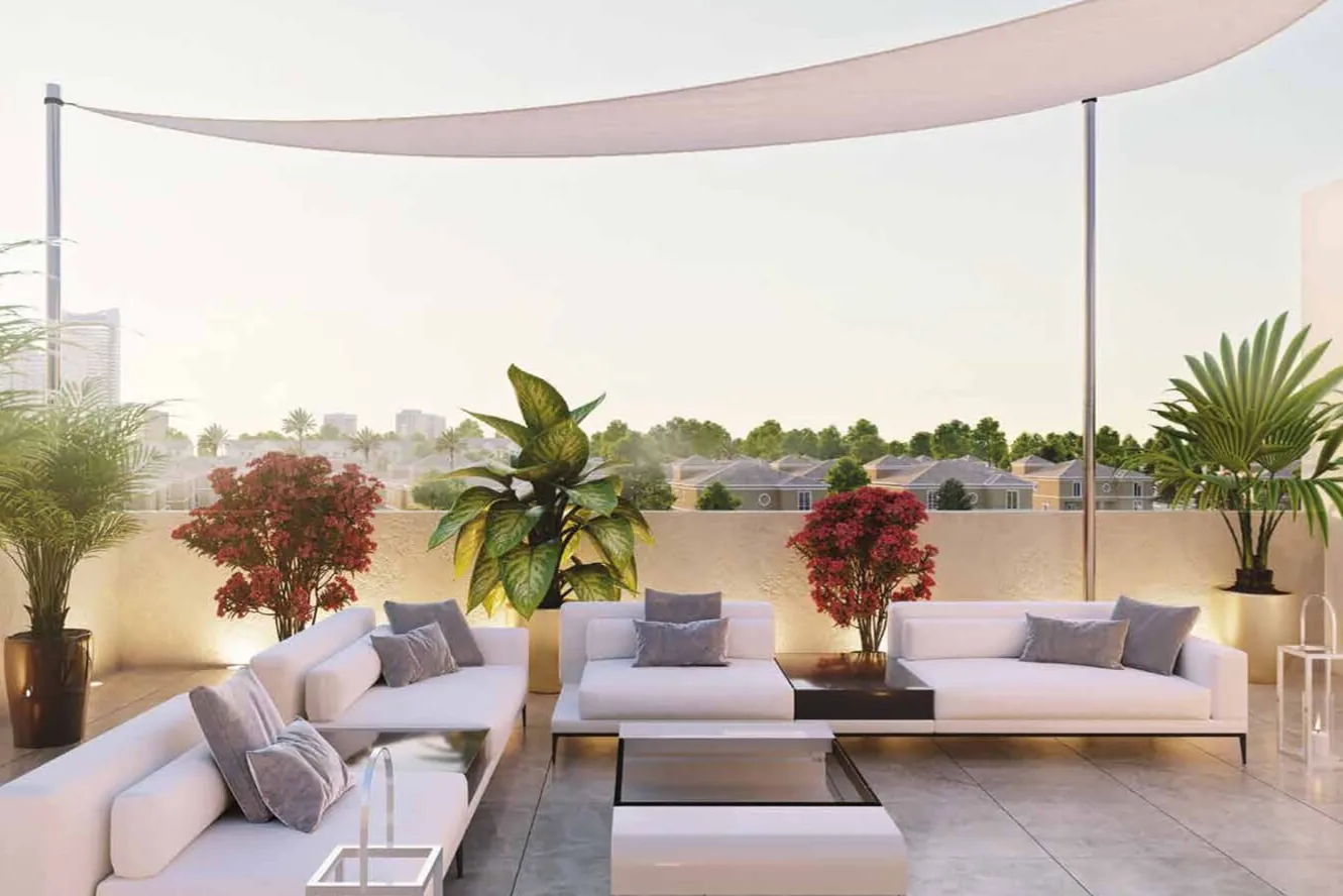Apartments with balconies and terraces