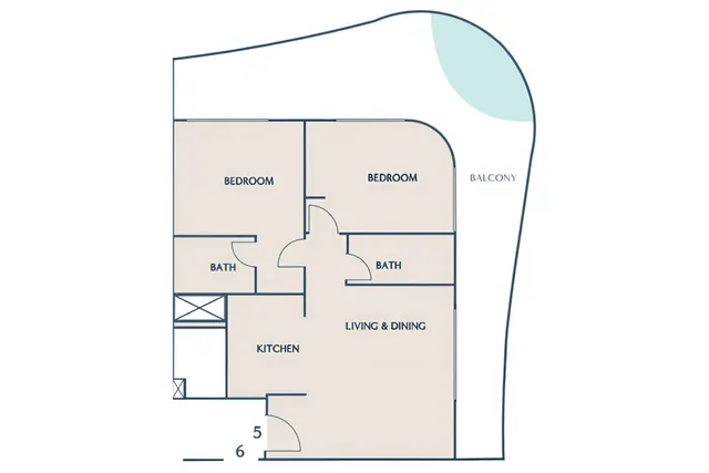 2 bedroom apartment